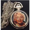 Image 1 : MARILYN MONROE POCKET WATCH WITH CHAIN