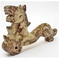 CARVED JADE DRAGON FIGURINE