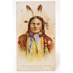 1888 ALLEN & GINTER NATIVE AMERICAN INDIAN CHIEF TOBACCO CARD