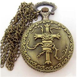 CROSS & ROSE POCKET WATCH WITH CHAIN