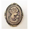 Image 1 : CAMEO ESTATE COSTUME JEWELRY BROOCH