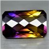 Image 1 : 46.77 CT PURPLE AND GOLDEN BOLIVIAN AMETRINE