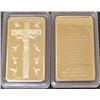 Image 1 : JESUS CHRIST .999 GOLD CLAD 24K LAYERED 1 OZ. BAR INGOT