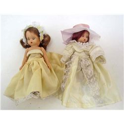 LOT OF 2 C. 1940S NANCY ANN STORY BOOK DOLLS