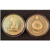 Image 1 : MARILYN MONROE NUDE 24K GOLD CLAD COMMEMORATIVE COIN