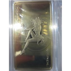1 oz gold clad ladies Pinup Girl - Joker