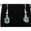Image 1 : $1200 Gemologist appraised emerald earrings
