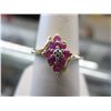 Image 1 : Silver & gold ruby & diamond ring