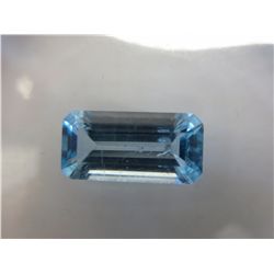 Gemologist certified 3.04 CT blue topaz stone