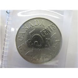 6 x 1930's Canadian nickels