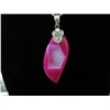 Image 1 : Sterling silver pink ruby druzy necklace set