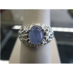 Man's 7.80 gram Star Sapphire ring.