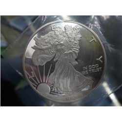 Walking Lady Liberty $1.00 silver coin