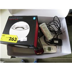 Blue tooth speaker, 3 phone, Sony MP3 recorder
