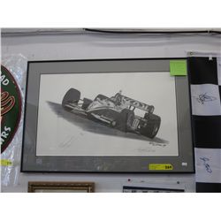 Paul Tracy & Michael Savage autographed race print
