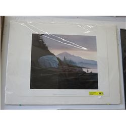 C. MacClure litho AP print "Blue Morning"