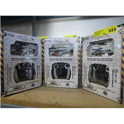 3 R/C mini helicopters