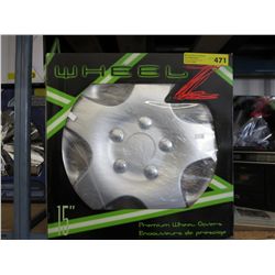 Premium wheel covers, 15"
