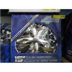 4 Wheel cover set, 14", in box.