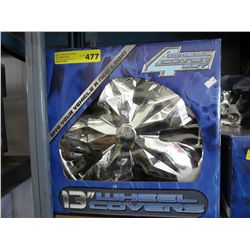 4 Wheel cover set, 13", in box.