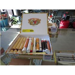 3 Cigar boxes - 1 w/some tubes - no cigars