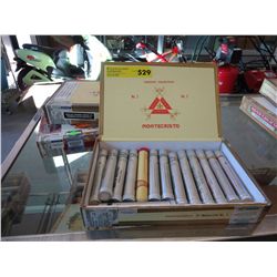 3 Cigar boxes - 1 w/some tubes - no cigars
