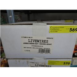Case of Livewires Jumbo Inside Out candy