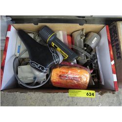 Box of assorted goods.