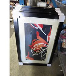 New well framed abstract print