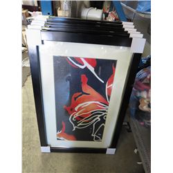 New well framed abstract print