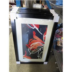 New well framed abstract print