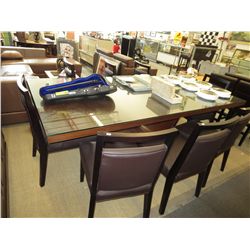 NEW-Cherry wood dining table w/8 chairs