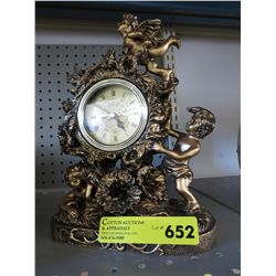 Cherub clock, 12" x 10"