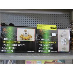 Dynaflo tub & shower valve & trim kit