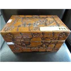 Hand carve Asian motif box