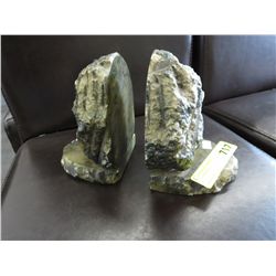 Vintage alabaster book ends