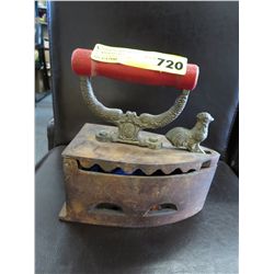 Antique Chinese iron with rooster latch