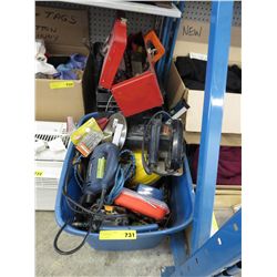 3 Boxes of electric & hand tools