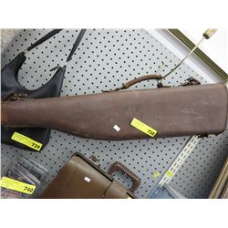 Vintage leather gun scabbard
