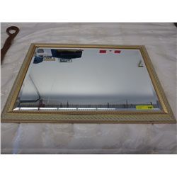 Framed wall mirror, beveled