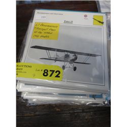 7 Packets of airplane photographs