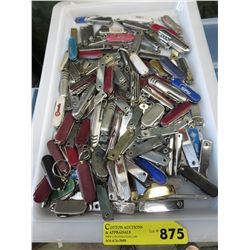 Large lot of pocket knives, approx 50