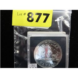 1981 Canadian Uncirculated  Silver Dollar -  .500