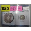 Image 1 : 1964 Canadian Silver Dollar & Silver Dime -  MINT
