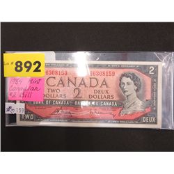 1954 Canadian $2 Bill - MINT