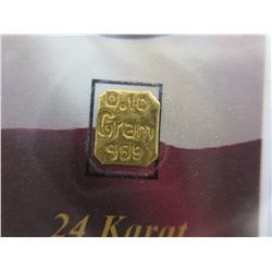 2 x .999 Gold bullion US mint bars