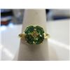 Image 1 : Tsavorite & Diamond ring.