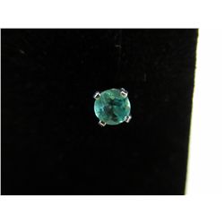 South American emerald stud earrings