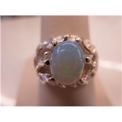 Ethiopian 2 carat opal ring