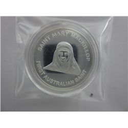 .999 Solid silver St. Mary MacKillop round